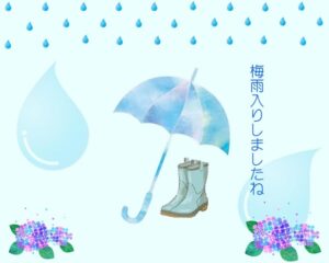 梅雨入りです!!